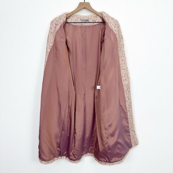 Vtg Bill Blass Jacket Womens 12 Pink Feminine Preppy Evening Bridgerton Fancy - Picture 10 of 16